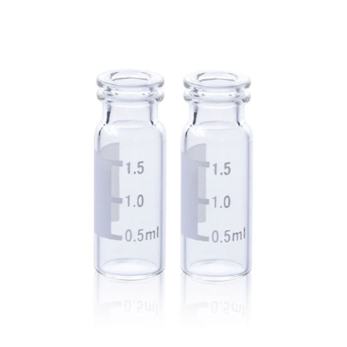 2mL clear/amber glass snap autosampler vial