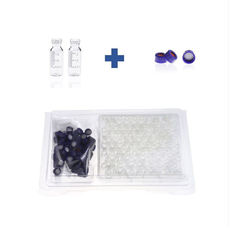 2mL 9-425 clear/amber glass vial kit