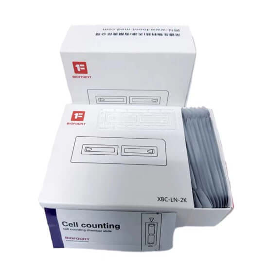 Two-chamber cell counting slide for Luna(40 slides/box, 10 boxes/carton)