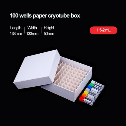 Paper cryovial tube box