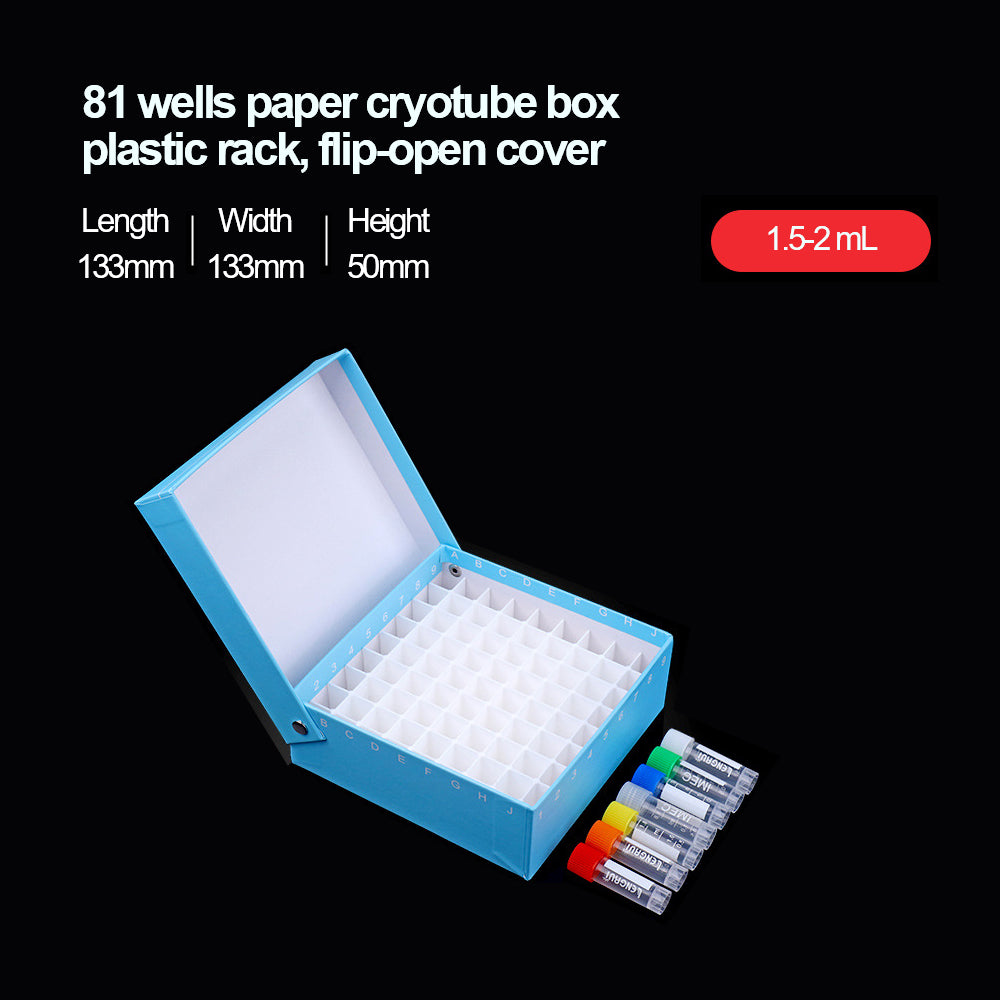 Paper cryovial tube box