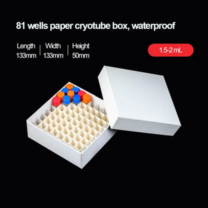 Paper cryovial tube box