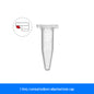 1.5mL snap lid conical bottom micro centrifuge tube