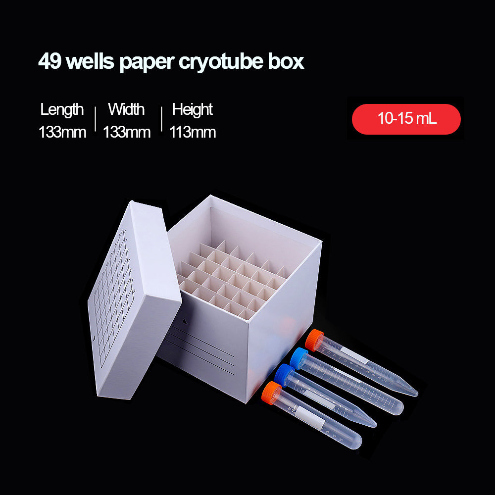 Paper cryovial tube box