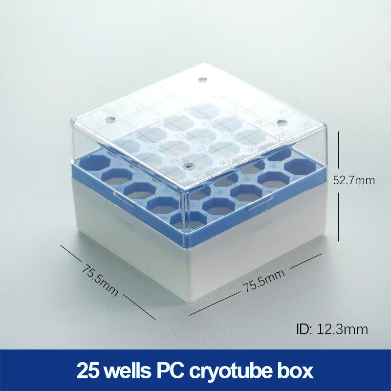 PC cryovial tube box