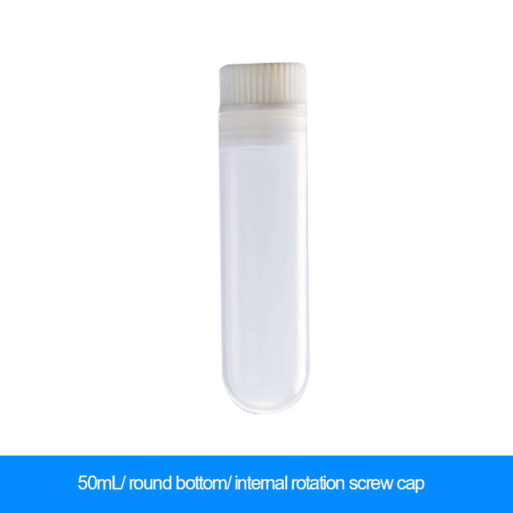 50mL internal rotation centrifuge tube with round bottom and screw cap