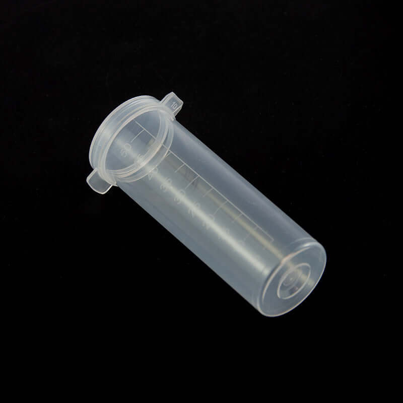 50mL flat-bottom centrifuge tube with attached cap for milk testing and precise measurement