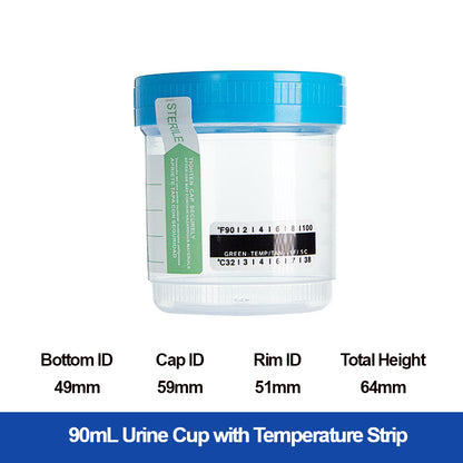 Urine cup with temperature strip(400pcs/case)