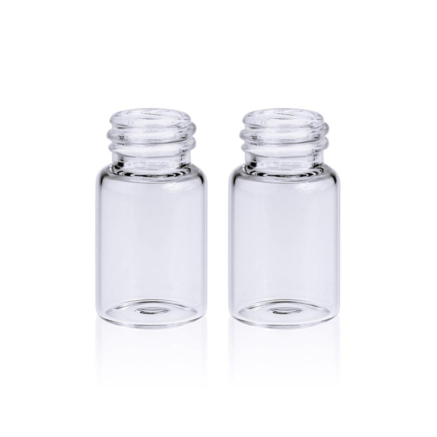 Clear/amber glass screw storage vial