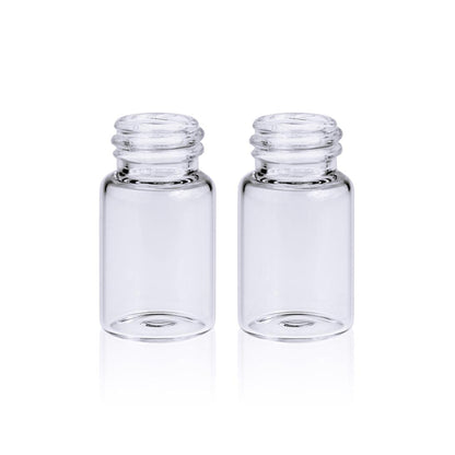 Clear/amber glass screw storage vial