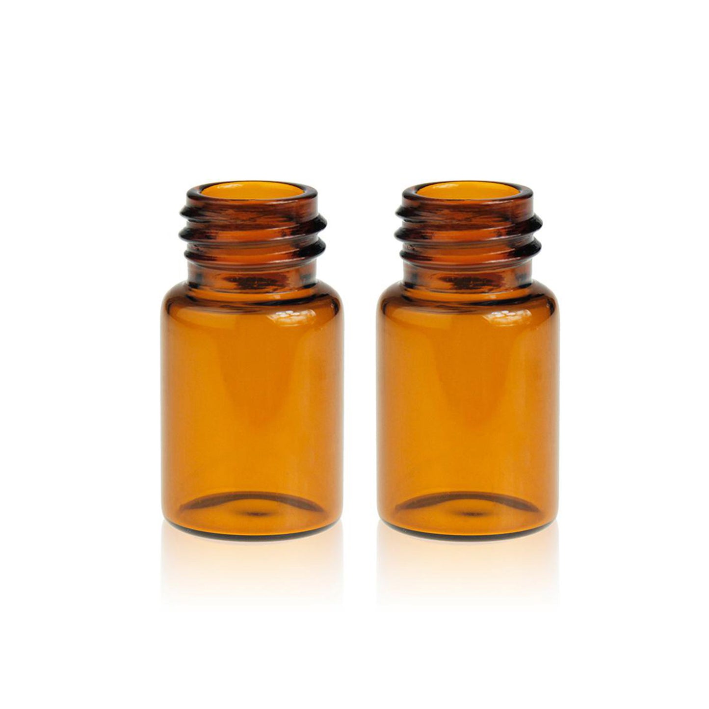 Clear/amber glass screw storage vial