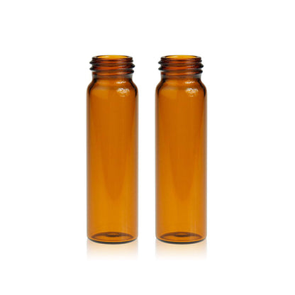 Clear/amber glass screw storage vial