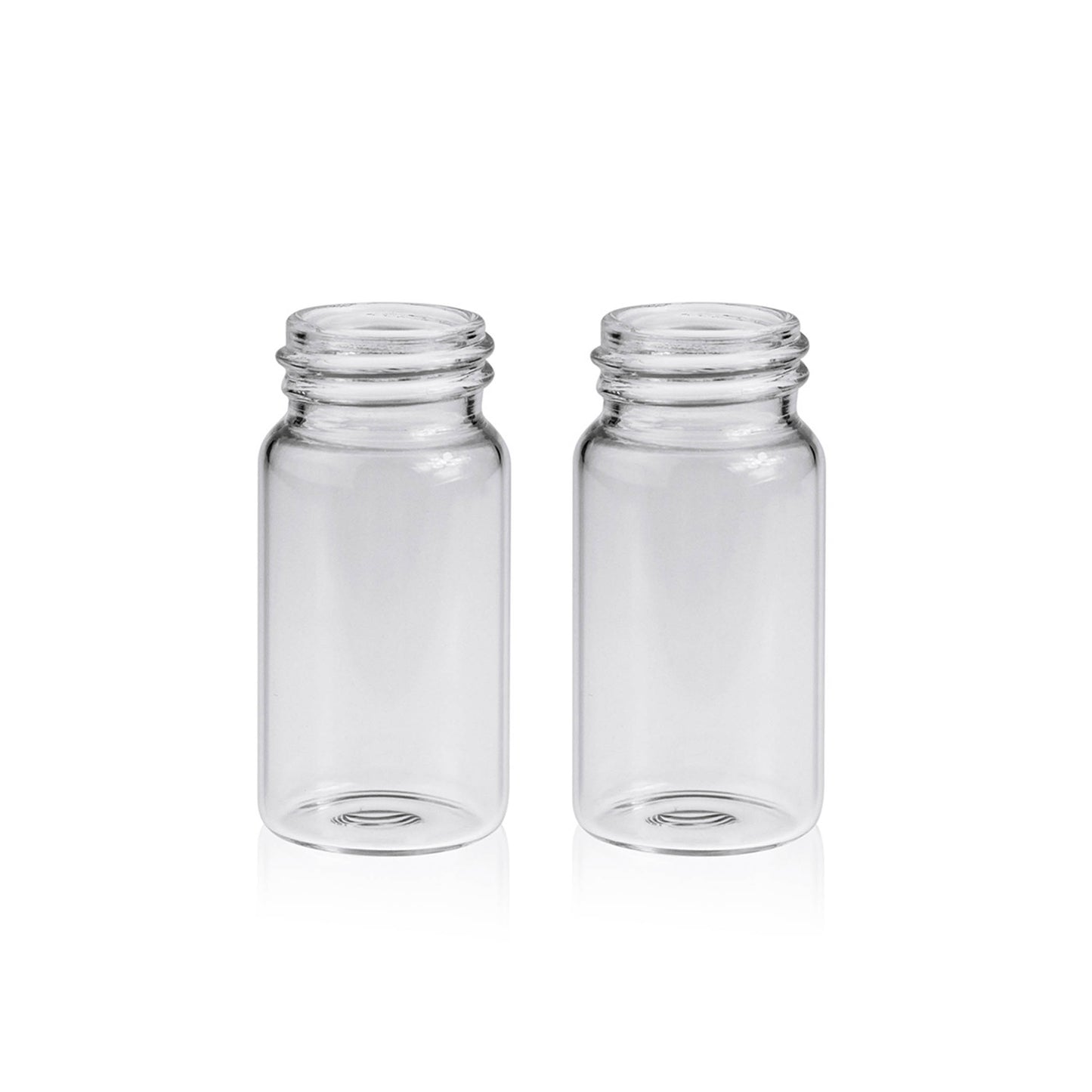 Clear/amber glass screw storage vial