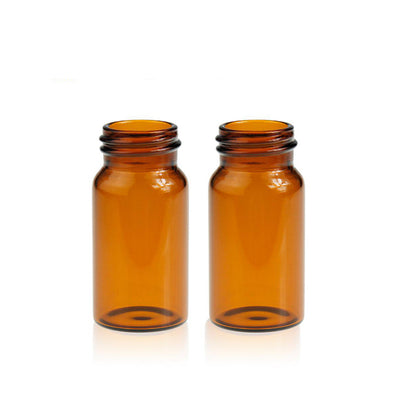 Clear/amber glass screw storage vial