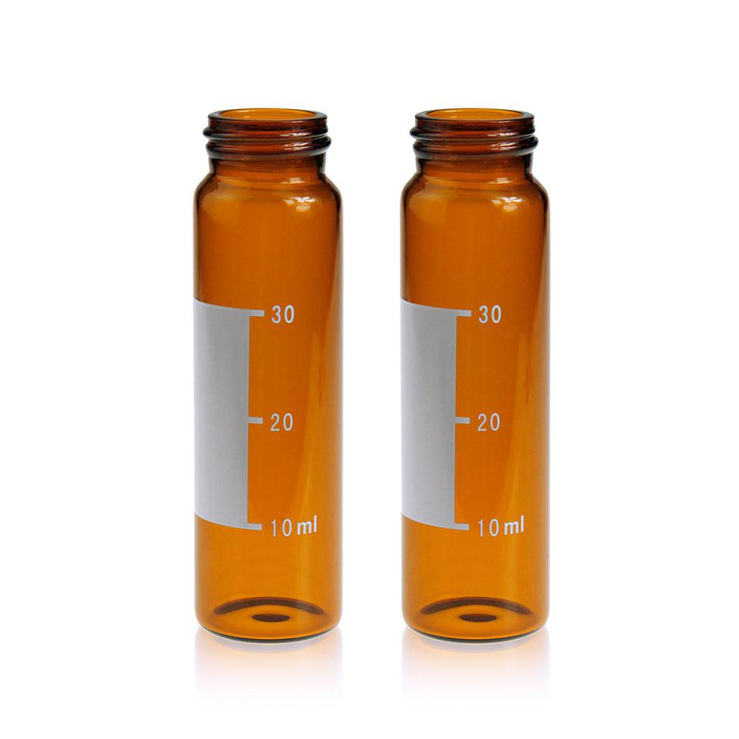 Clear/amber glass screw storage vial