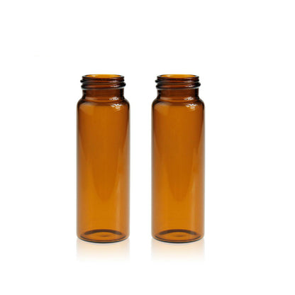 Clear/amber glass screw storage vial