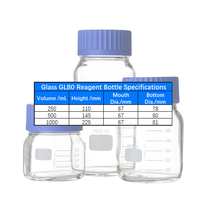 GL 80 wide mouth reagent bottle