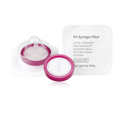 Hydrophobic PVDF syringe filter