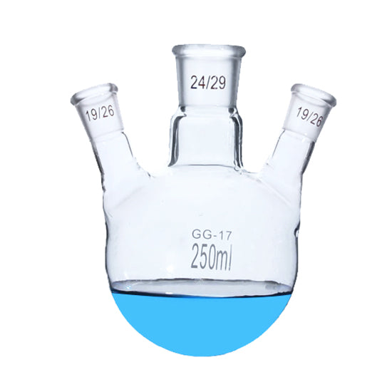 Angled three neck flask