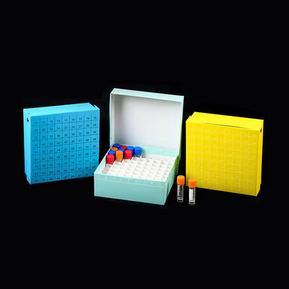 Paper cryovial tube box