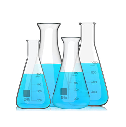 Glass erlenmeyer flask