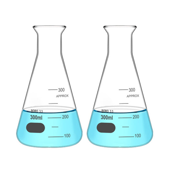 Glass erlenmeyer flask