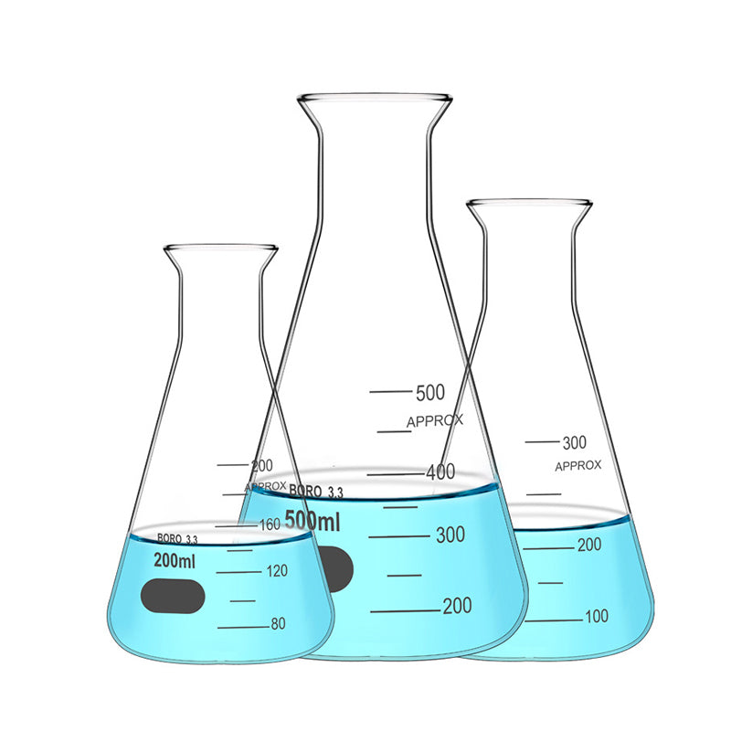 Glass erlenmeyer flask