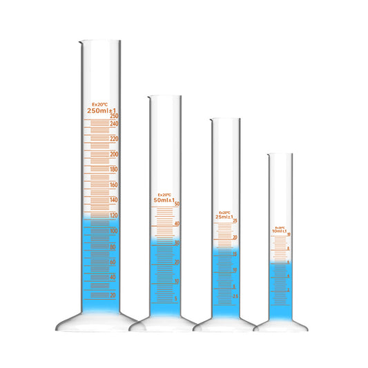 Glass measuring cylinder