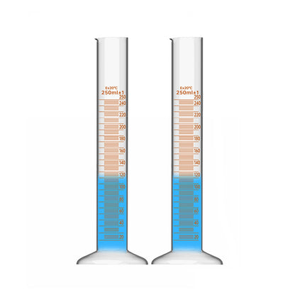 Glass measuring cylinder