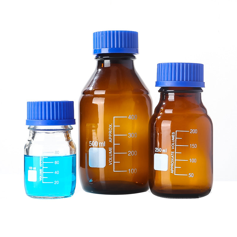 Blue cap reagent bottle