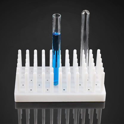 Column-style draining test tube rack