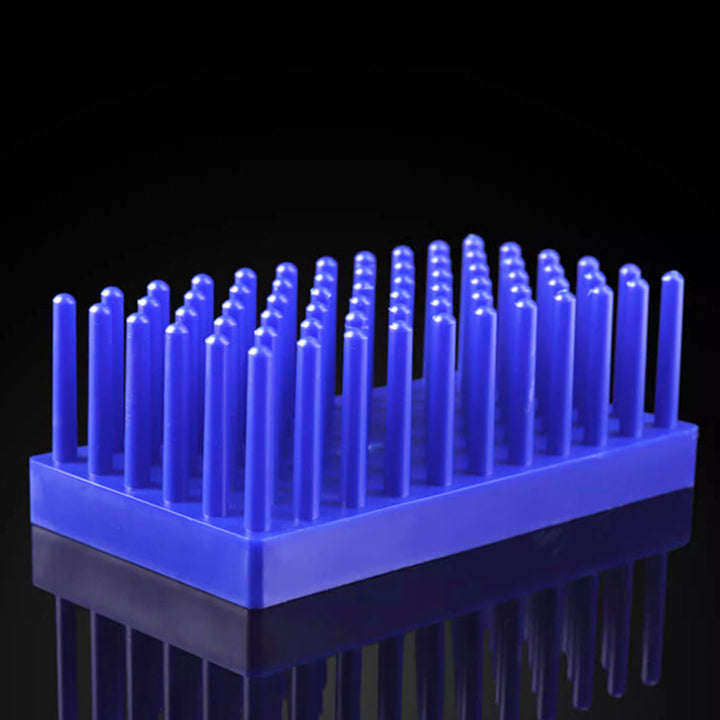 Column-style draining test tube rack